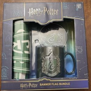 NEW! Harry Potter Slytherin Flag Bundle Coaster & Coffee Cup/Mug Set